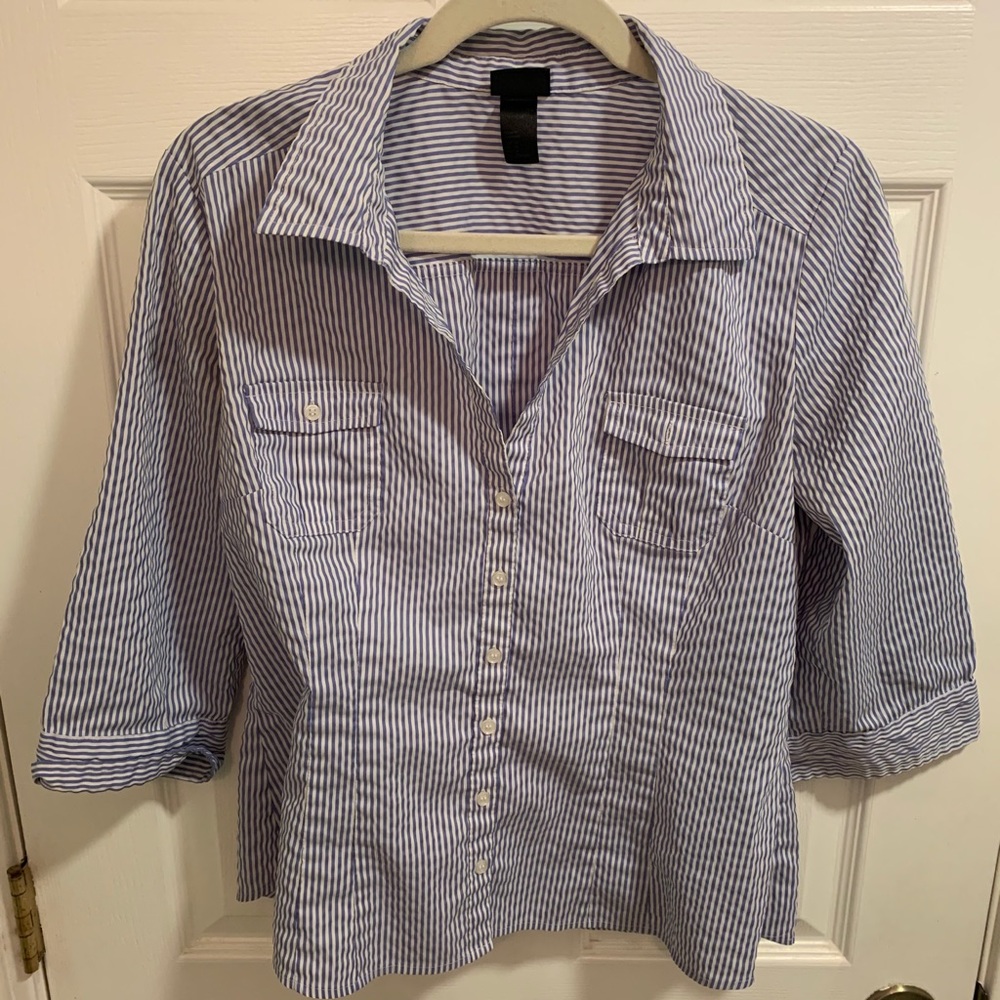 Women’s Striped Button Down
